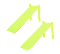 ERINGOGO 2Pcs Physics Experiment Inclined Plates Plastic Slopes with Dual Stands for School Teaching Multifunctional Science Tool for Mechanics and Observation Skills Random Color