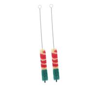 ERINGOGO 2pcs Piccolo Cleaning Care Brush Lightweight Cotton Thread and Metal Material Assorted Color Musical Instrument Maintenance Tool for Wind Instruments