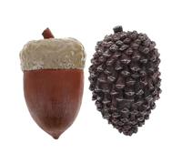 ERINGOGO 2pcs Pinecone Key Box Acorn Shape Keys Box Garden Outdoor Home Decor Storage Hide Hider