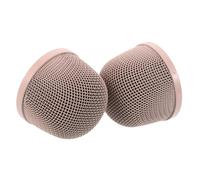 ERINGOGO 2pcs Pink Metal Mesh Microphone Grille Replacement Heads for Studio and Live Performances Easy to Clean Wind Noise Reducing Compatible with Various Mic Models DIY Accessory