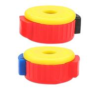ERINGOGO 2pcs Plastic Cymbal Quick Installation Nuts for Drum Kit Accessories Red Yellow