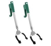 ERINGOGO 2pcs Plastic Trash Grabber Reacher Tools with Ergonomic Handle for Adults Litter Pickers Up Stick Handheld Garbage Pickup Aid for Disabled and Elderly