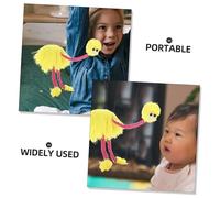 ERINGOGO 2pcs Plush Ostrich Marionette Puppet with Strings for Puppet Shows and Birthday Parties Soft Portable Skill-building Wooden String for Interactive Play and Creative Activities
