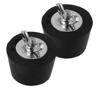 ERINGOGO 2pcs Pool Winterizing Plugs PVC Steel Expansion Pipe Plug Replacement Pool Strainer Hole Threaded Freeze Resistant