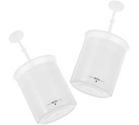 ERINGOGO 2pcs Portable Face Foam Maker Cups White Facial Bubble Maker for Travel Home Face Wash Foamer Cleansing Tool