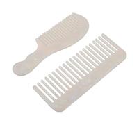 ERINGOGO 2pcs Portable Static Acetate Hair Combs for Travel Wide Tooth Detangling Tools with Short Handle Square Design Gentle Scalp and Suitable for Curly Wavy Straight Hair