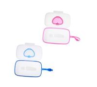 ERINGOGO 2pcs Pp Material Portable Wet Wipes Box Reusable Wipes Holder Nappy Pouch for Travel