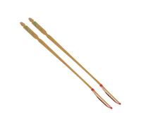 ERINGOGO 2pcs Professional Dulcimer Bamboo with Ebony Head, Antique Yangqin Bamboo Accessories for Dulcimer Performance and Folk Instrument Maintenance