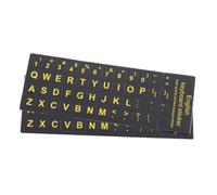 ERINGOGO 2pcs Qwerty Keyboard Stickers Made of Sturdy Pvc for Desktops and Laptops Featuring Easy Installation and Protecting Keyboard Function for Typing in English