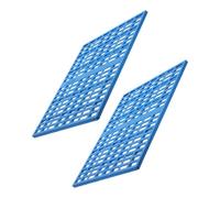 ERINGOGO 2pcs Rabbit Cage Feet Mats Blue Abs Plastic Resting Pads for Small Animals Washable Foot Pads for Bunny and Chinchilla Cage Accessories Versatile Floor Liners for Healthy Pet