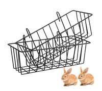 ERINGOGO 2Pcs Rabbit Hay Feeder Racks Capacity Hanging Feeder for Small Pets Lightweight Rabbit Food Storage Racks Compatible with Cage Bite Resistant Design for Guinea Pigs