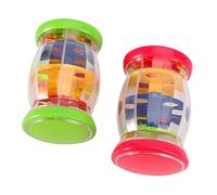 ERINGOGO 2pcs Raindrops Tube Shaker for Boy Girl Months Toys Rainbow Beads Random Color