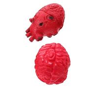 ERINGOGO 2pcs Realistic Halloween Human Props Scary Simulation Body Organ Decorations for Haunted Houses Parties Bars with Vinyl and Materials