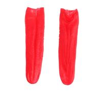 ERINGOGO 2PCS Realistic Red Long Tongue Props Plastic Scary Cosplay Stage Prank Accessories for Halloween Party Festival Tricks and Fun