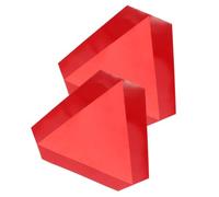 ERINGOGO 2pcs Reflective Triangle Slow Moving Vehicle Signs Aluminum Safety Warning with Self Adhesive Backing for Cars Trucks Trailers Highway Road Use