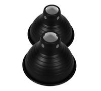 ERINGOGO 2pcs Reptile Heat Lamp Dome Light Fixture with Insulation Reflector Shade for Bearded Dragon Tank and Bird Cage Efficient Heating for Warm Humid Environment