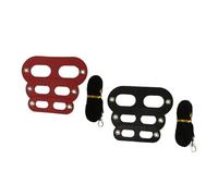 ERINGOGO 2pcs Reptile Lizard Harness Chest Leash without Wing Black and Red Adjustable Hauling Rope for Small Lizards and Reptiles Outdoor Walking Training