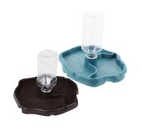 ERINGOGO 2pcs Reptile Water Dish Automatic Water Dispenser for Tortoise Lizard and Spider Easy to Clean Wide Application Food Bowl for Reptiles Lake