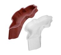 ERINGOGO 2PCS Reptile Water Dish with Ramp Turtle Basking Platform and Bath Basin for Tortoises Turtles and Lizards Clean Habitat Accessory for Terrarium and Aquatic Feeding