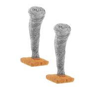 ERINGOGO 2pcs Resin Tornado Figurine Miniature Sand Table Decoration for Desktop and Micro Landscape Compact Realistic Resin Sculpture for Home Office Display and Collectible Gift