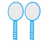 ERINGOGO 2pcs Reusable Handheld Dry Erase Answer Paddle White Board in Blue Foam Board Material Lightweight Portable Score for Classroom Teaching and Event Raffles
