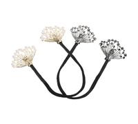 ERINGOGO 2pcs Rhinestone Lazy Bun Maker French Twist Hair Bun Tool Pearl Hair Curler for Bridal Wedding Hairstyles Accessories