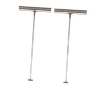 ERINGOGO 2pcs Roller Shutter Hook Utility Manhole Hook Tool Manhole Cover Tool Opening Silver Stainless Steel