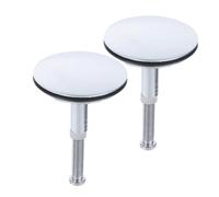 ERINGOGO 2pcs Rotating Flat Seal Tub Plug Brass Bath Drain Cover for Bathtub and Bathroom Sink Leakproof Faucet Plug Corrosion-resistant Kitchen and Washbasin Replacement