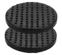 ERINGOGO 2pcs Rubber Car Lift Pads with Wire Wheel Hydraulic Pallet for Floor Jack Durable Scratch Front Wheel Pallet Pads Vehicle Protection for Safe Lifting