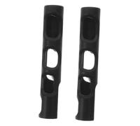 ERINGOGO 2pcs Rubber Violin Bow Grip Corrector Teaching Aid Accessory in Black for Beginners Enhancing Playing Technique and Grip Correction Suitable for 1/8-1/10 Violins