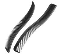 ERINGOGO 2Pcs S-shaped Double-sided Hair Comb for Salon and Personal Use Plastic Material Smooth Styling and Sectioning Tool for Men S Hair Care and Barber Supplies