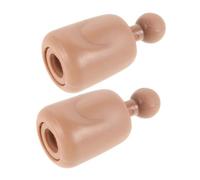 ERINGOGO 2pcs Scale Doll Neck Adapter Peg Joint Connector Plastic Action Figure Neck Connector for DIY Model Craft Supplies Compatible with Soldier Doll Figures Easy Installation