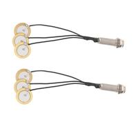 ERINGOGO 2pcs Self Adhesive Piezo Pickup for Kalimba Guitar Violin Mandolin Banjo Harp High Sensitivity Acoustic Bass Transducer with One Contact Technology Instrument Amplifier Easy Tool