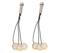 ERINGOGO 2pcs Self Adhesive Piezo Pickup for Kalimba Thumb Piano Small Instrument Transducer Contact Sensor with Noise Reducing Technology for Acoustic Sound Amplification