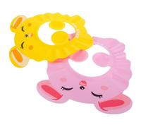 ERINGOGO 2pcs Shampoo Cap Bath Cap Adjustable Extra with Clips for Toddlers Hair Washing Shield