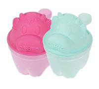 ERINGOGO 2pcs Shampoo Rinser Cups for Bath Portable Hair Wash Jug with Waterfall Design Soft Bath Cups for Lightweight and Durable Suitable for Home and Travel Use