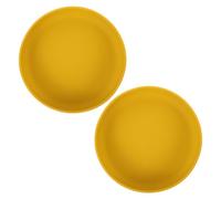 ERINGOGO 2Pcs Silicone Suction Cup Plates for Adults and Elderly - Round Non-Slip Spill Proof Feeding Dish, Dishwasher Safe, Suitable for Independent Home Use and Disabled Users