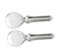 ERINGOGO 2pcs Silver Metal Flute Head Screws Replacement Parts for Repairing Wind Instruments Suitable for Flute and Woodwind Accessories