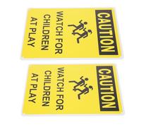 ERINGOGO 2pcs Slow Down Road Signs for Playing Resistant Safety Warning Signs for Neighborhoods Schools Parks UV Protected at Play