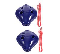 ERINGOGO 2pcs Small Ceramic Ocarina in C Key Lightweight Musical Instruments for Adults and Beginners Easy to Clean with Beautiful Sound for Performances and Jam Sessions