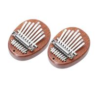 ERINGOGO 2pcs Solid Wood Thumb Piano Mini Keys Finger Piano Instrument African Kalimba for Beginners Boys and Girls Christmas Birthday