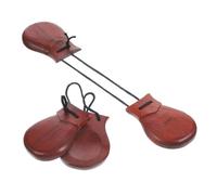 ERINGOGO 2pcs Spanish Castanets Percussion Instruments Wooden Castanet Instrument for Adults for Music Enthusiasts