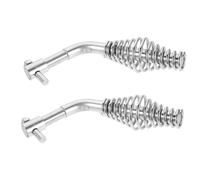 ERINGOGO 2pcs Spring Fireplace Door Handles Replacement for Wood Stove with Sturdy Metal Springs Wood Burning Stove Door Handle Parts for Heating Accessories