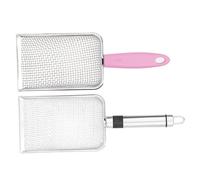 ERINGOGO 2pcs Stainless Steel Cat Litter Scoop Metal Sifter Kitten Pooper Scooper with Ergonomic Handle for Cats Small Dogs Multipurpose Durable Pet Waste Cleaning Tool