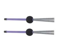 ERINGOGO 2pcs Stainless Steel Drum Wire Brushes Retractable Drumsticks for Jazz Percussion Durable Drum Brush with Comfortable Handle for Professional and Beginner Drummers