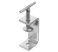 ERINGOGO 2Pcs Stainless Steel Table Clamp Wide Jaw Desktop C Clamp for Woodworking Home Office Metal Desk Holder