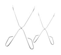 ERINGOGO 2pcs Stainless Steel Trash Grabber Tool Long Reach Litter Pickers with Secure Clamp for Back-Friendly Garbage Collection and Outdoor Cleaning Assistance