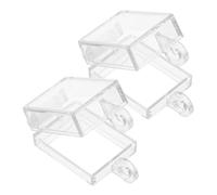 ERINGOGO 2pcs Switch Button Cover Transparent Self Adhesive Protective Shield for Push Button Switches Liquid Splash Guard Suitable for Kitchens Bathrooms