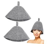 ERINGOGO 2pcs Thickened Sauna Hat Reusable Sauna Cap for Accessories Protect Hair from Steam Comfortable Bathroom Hat