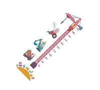 ERINGOGO 2pcs Tower Crane Pattern Wall Stickers Boys and Girls Height Stickers Cartoon Wall Decals for Bedroom Decorations